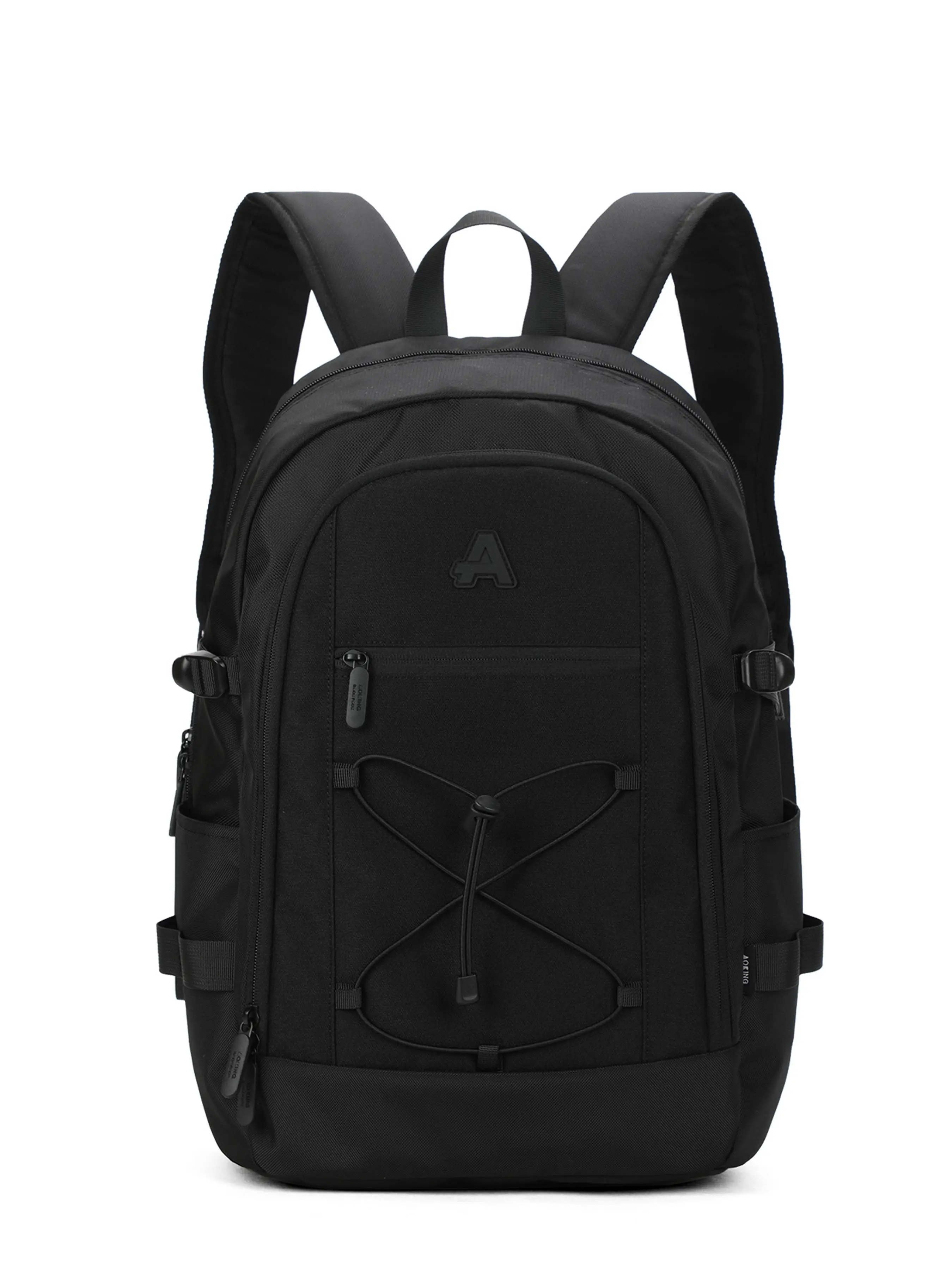 Aoking Casual Backpack, Durable Woven Rope, Multi-Compartment Large Capacity, Unisex College Student Bag, Lightweight Fashion Travel Commute Backpack