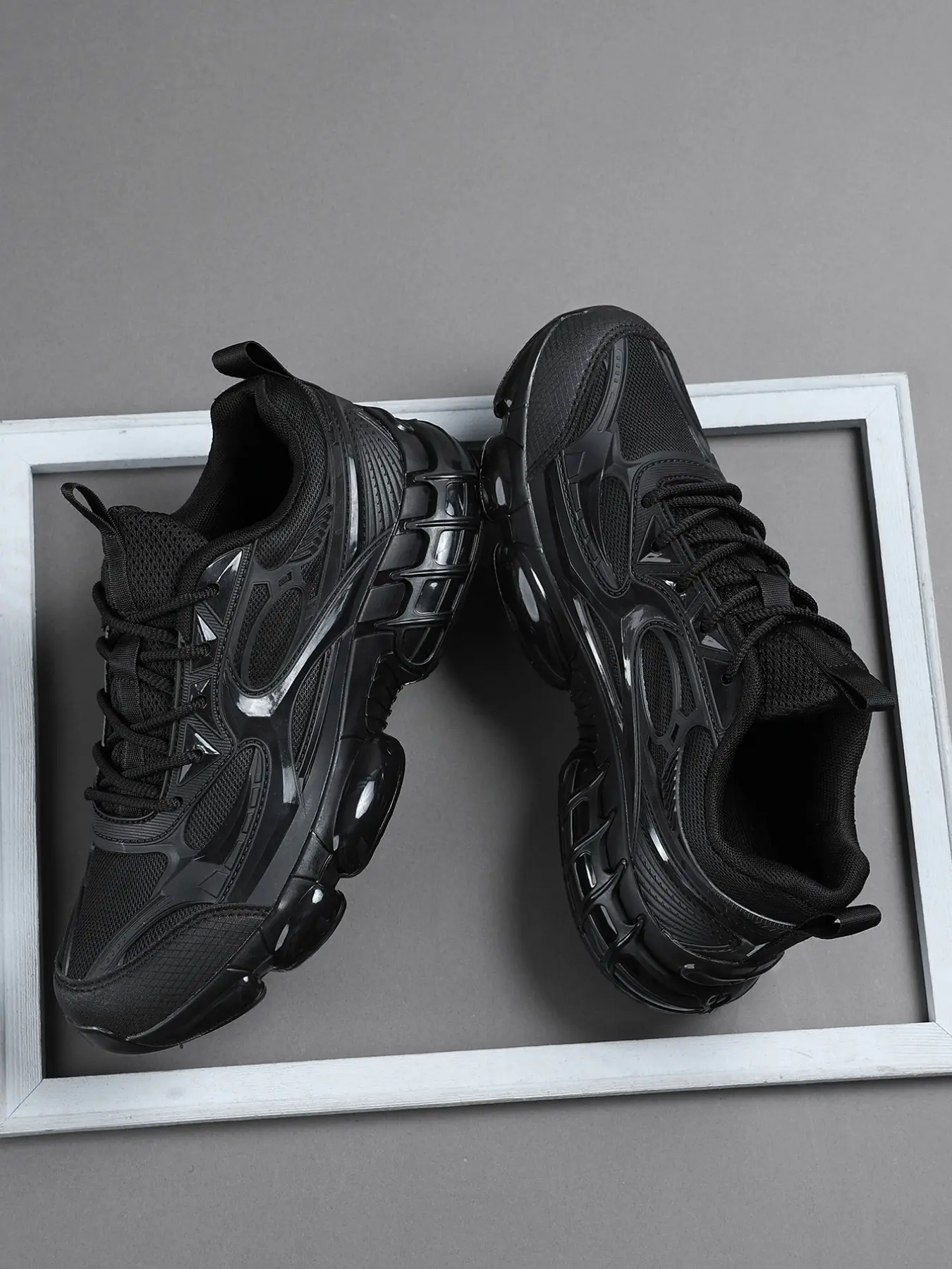 Men's Air Cushion Sneakers, Athletic Shoes, Breathable Mesh, Sporty Style, All Seasons, Suitable for Hiking, Fitness, Outdoor Activities