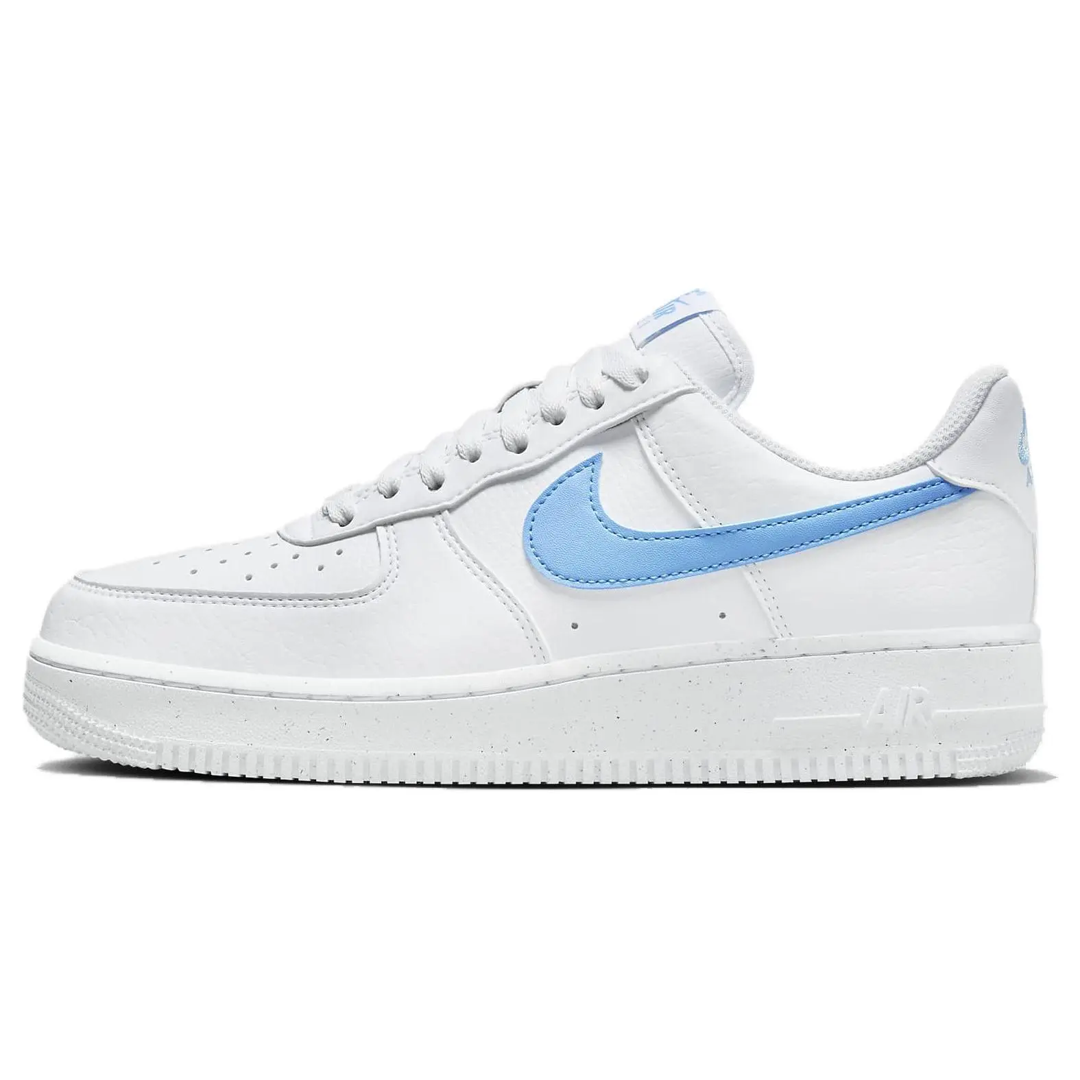 Nike Air Force 1 '07 Women's Low-Top Sneakers – Durable and Breathable in White and Blue Verifiable, with credentials and supporting global authentication