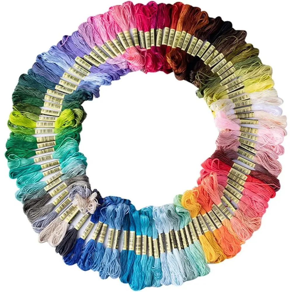 Friendship Bracelet String 50 Skeins Rainbow Color Embroidery Floss   Embroidery Thread  Floss Bracelet Yarn, Craft Floss