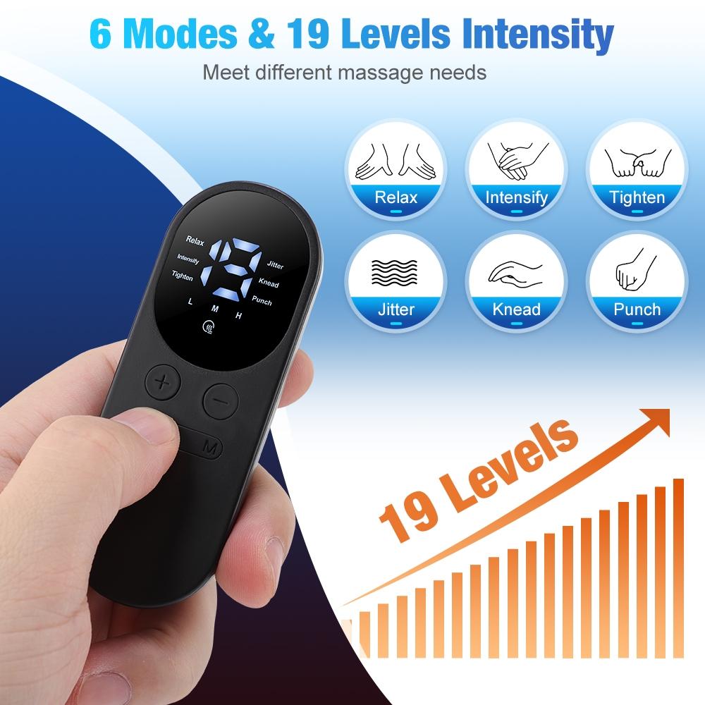 Heated Massage Patch with 3 Temperature Settings, 6 Modes Shoulder Neck Back Waist Leg Muscle Relaxation Pad Menstrual Care