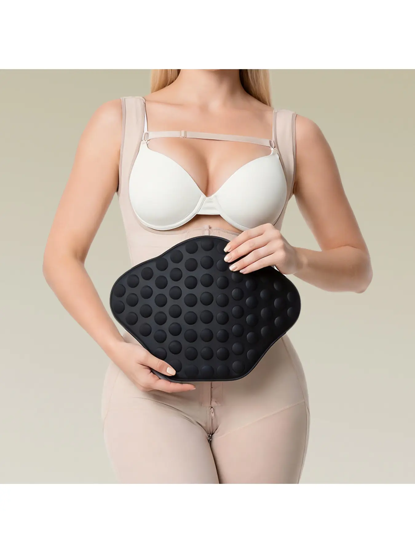 Shaping Waist and Abdomen Corset with Massage Function and Nubs, Precisely Fitting the Waist and Abdomen Area, Lightweight, Flexible, and Bendable for Comfortable, Unrestrictive Wear