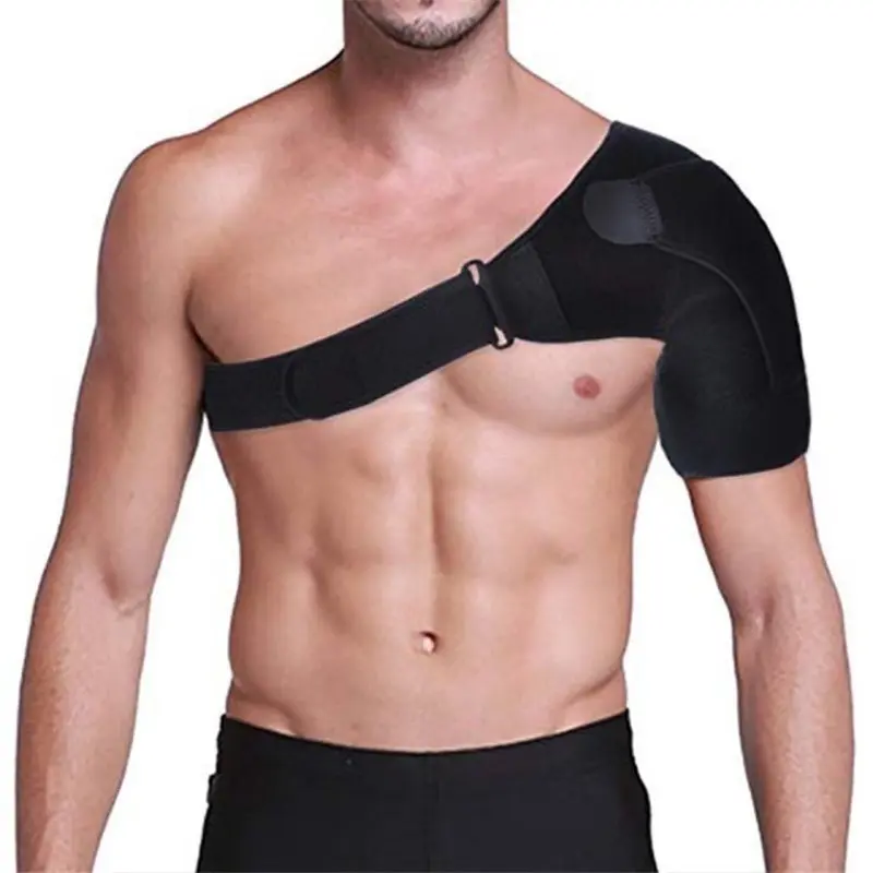 Adjustable Shoulder Support Brace for Men Women Breathable Neoprene Compression Sleeve for Rotator Cuff Pain Relief, Dislocation Recovery, Stability, Sports Injury Prevention for Gym, Workouts, Basketball, Baseball