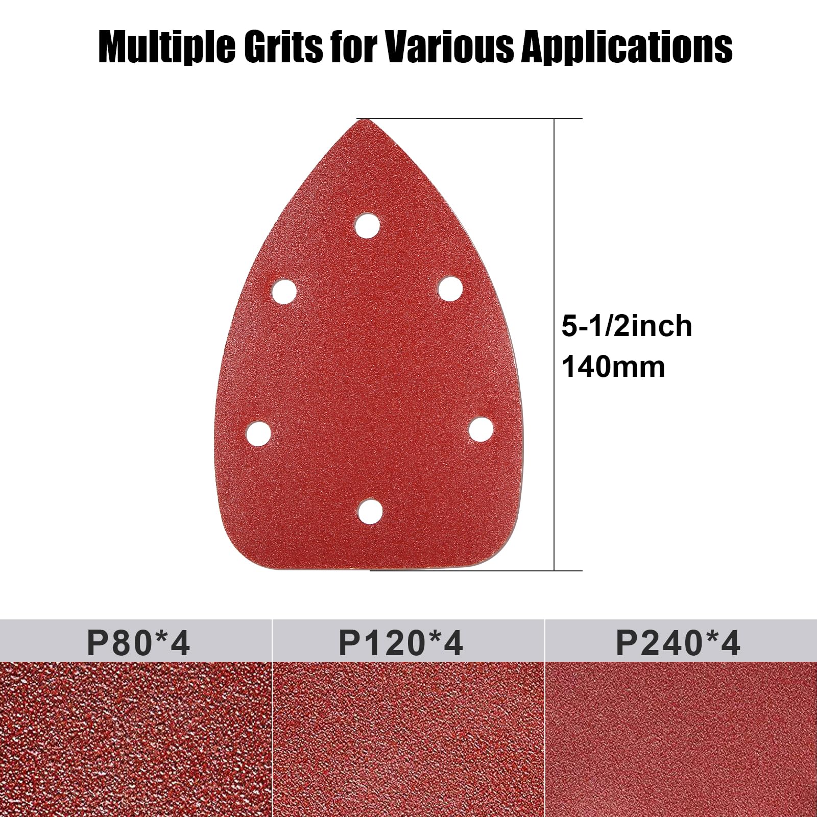 140W Detail Sander, 13000OPM, 1.2A Palm Sander Tool with 12 Sandpapers, with Efficient Dust Collection System, Compact Hand Sander for Woodworking Portable Orbital Polisher Random Orbital Polisher Hardware Rubber