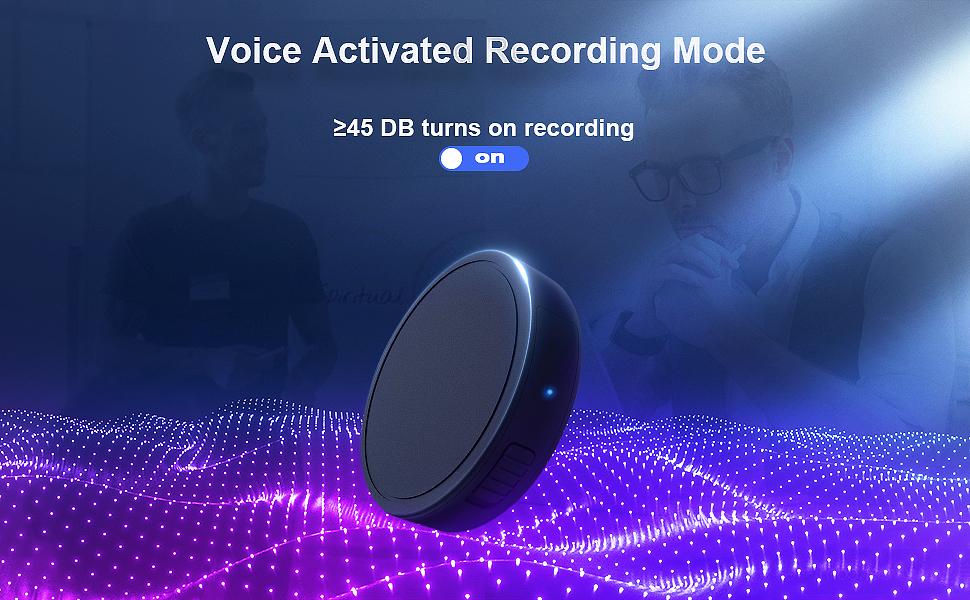 132G (9800 Hour) Voice Activated Recorder - Elasound Voice Recorder with AI-Intelligent Triple Noise Reduction, Portable Audio Recorder for Work, Lectures, Meetings, 100H Continuous Recording Device