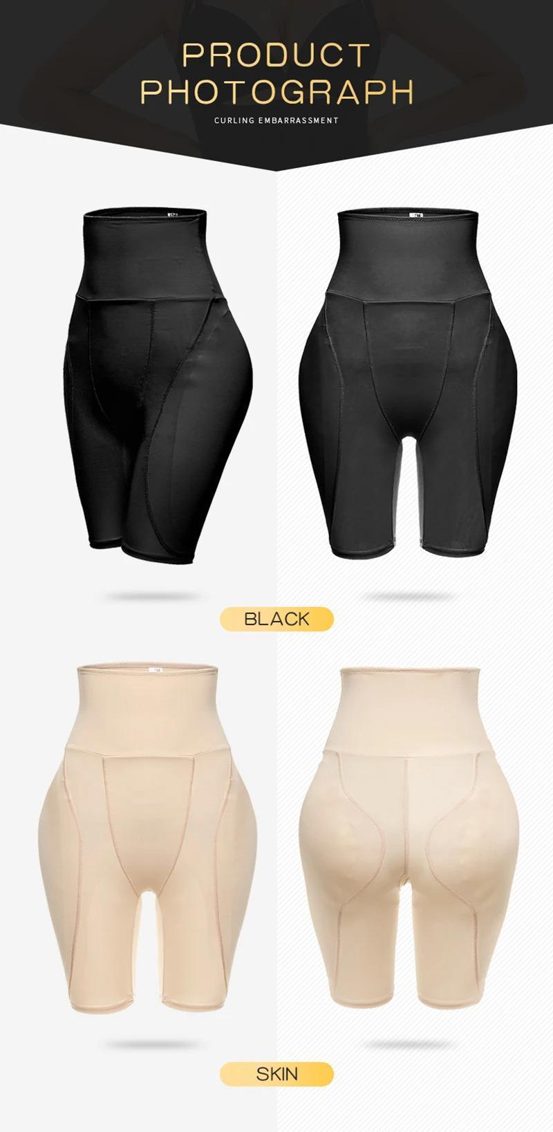 Women Padded Seamless Butt Lifter Panties Boy Shorts High Waist Underbriefs Sexy Buttocks Corset Tummy Cotrol Booty Lift