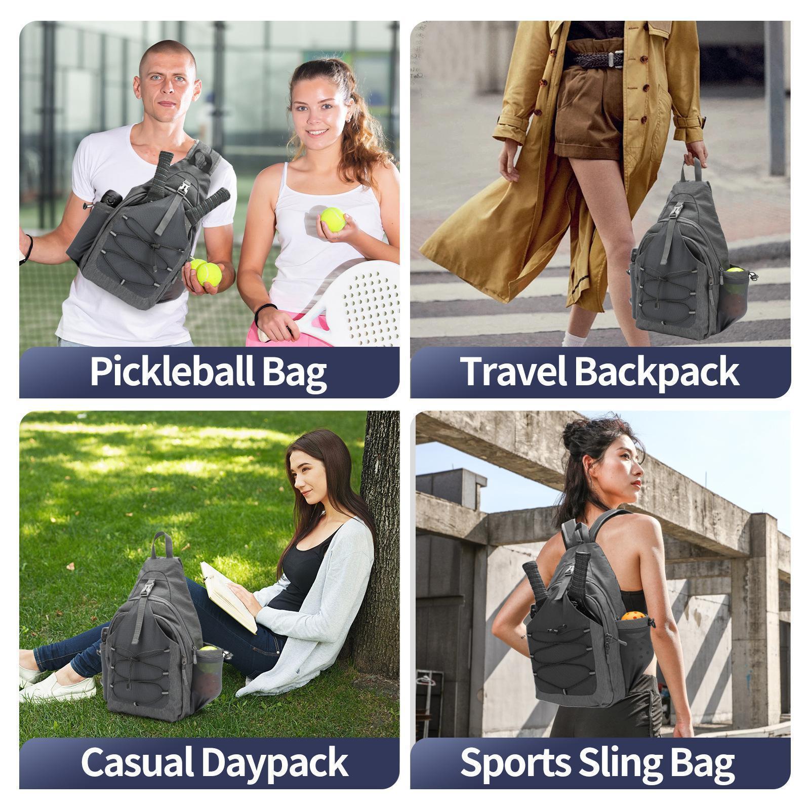 One bag. All your gear. Zero hassle.  Whether it’s tennis, badminton or pickleball – this cross-body bag organizes rackets & equipment with EASE.