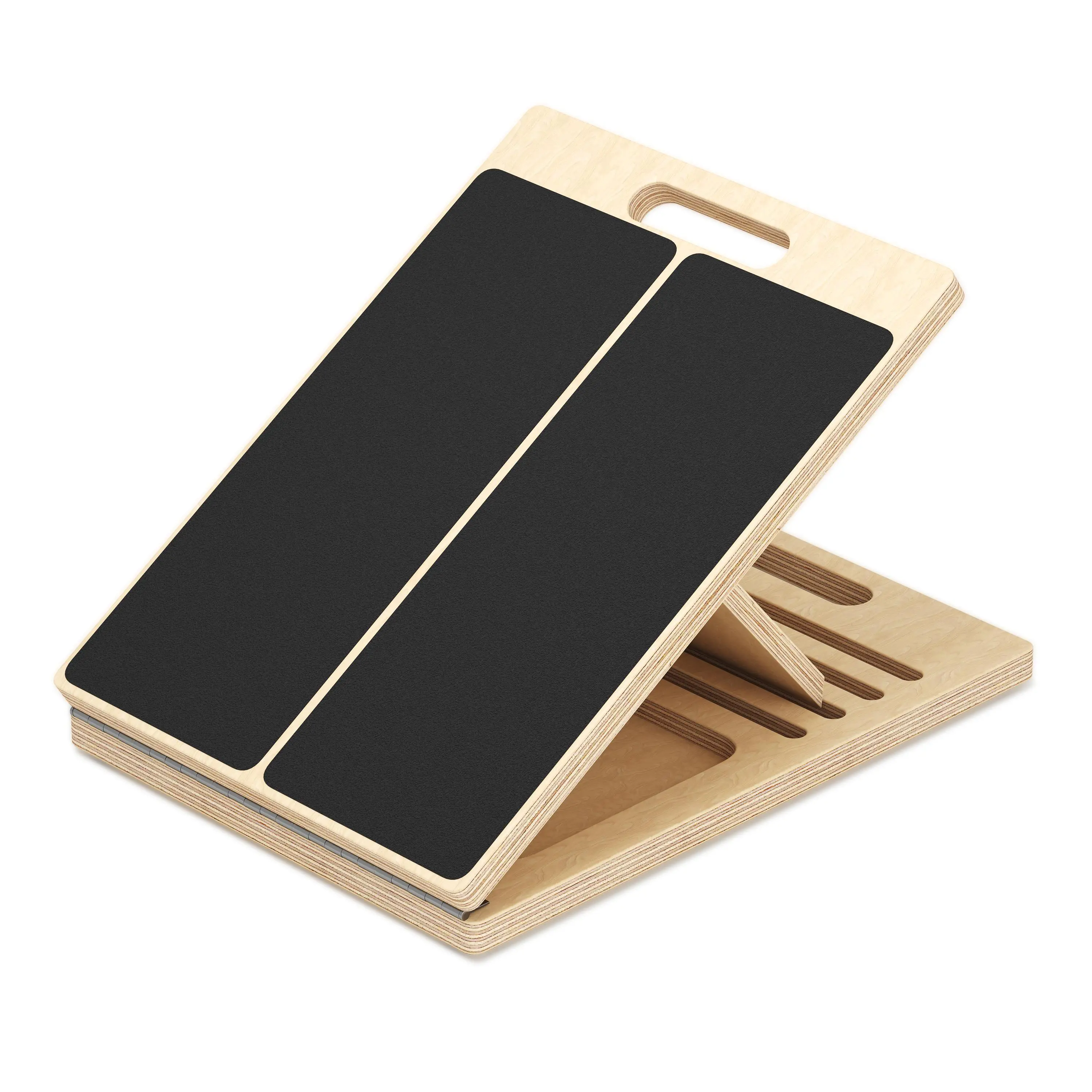 Heavy Duty Wooden Adjustable Slant Board - Home Exercise Equipment for Calf Stretching, Gym Squats, Leg, Knee, Ankle, Heel Physical Therapy