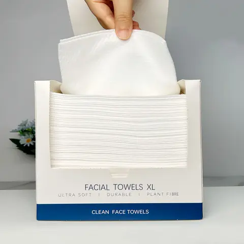 Disposable Face Towel, 40pcs/set Large Size Facial Cleansing Towel, Face Cleansing Towels, Dry & Wet Dual-use Makeup Removal Towel, Cleansing Pads for Home Bathroom Dormitory Travel, Facial Care Tools, Facial Cleansing Cloths
