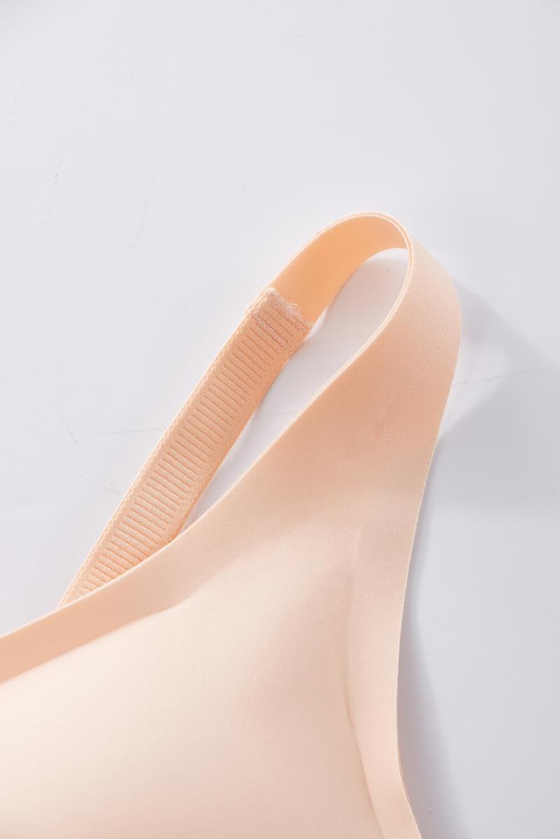 1/2/3/4PCS Wireless Women's Comfortable Push Up Bralettes Seamless Tshirts Bras Deep V Everyday Bras for All Seasons Minimalist Lingerie S-3XL