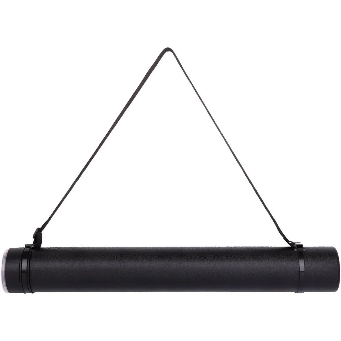 Durable Poster Storage Tube with Straps 24"-40" Extendable for Blueprints, Artwork, Maps, Posters Color Black