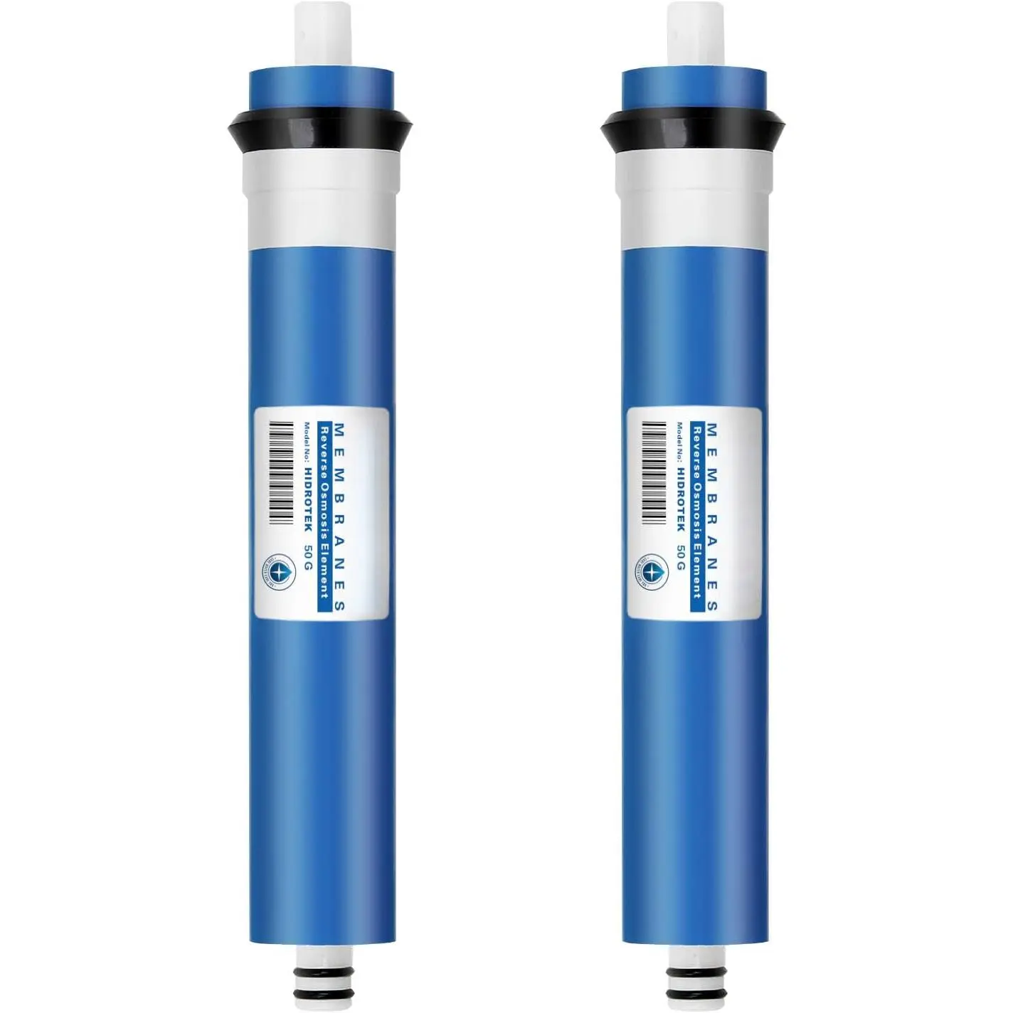 Reverse Osmosis RO Membrane 50 GPD -NSF Certificated-Water Filter Replacement -Pack 2| RO Water Filter Replacement Cartridge-11.75" x 1.75"