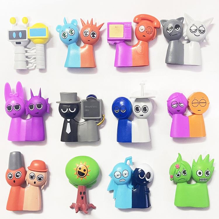 12pcs Game Sprunki Incredi Action Figure Sprunky Figurines Pvc Collection Model Doll Toy for Kid Birthday Gifts Toys 2025