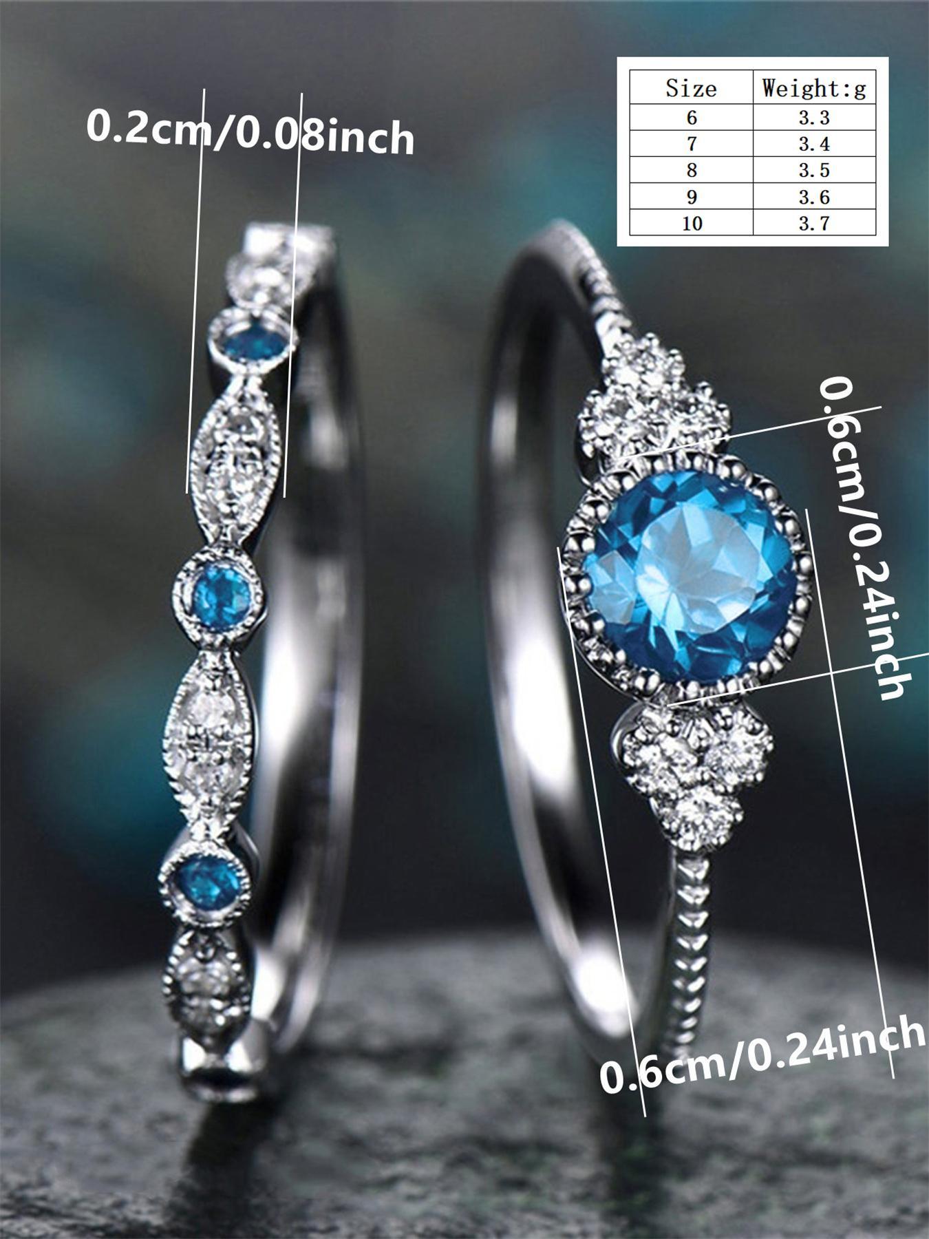 S925 Sterling Silver Luxurious Artificial Gemstone Decorated Rings, Engagement Rings, Elegant Gorgeous Jewelry for Wedding, Party, Daily Clothing Decor for Women