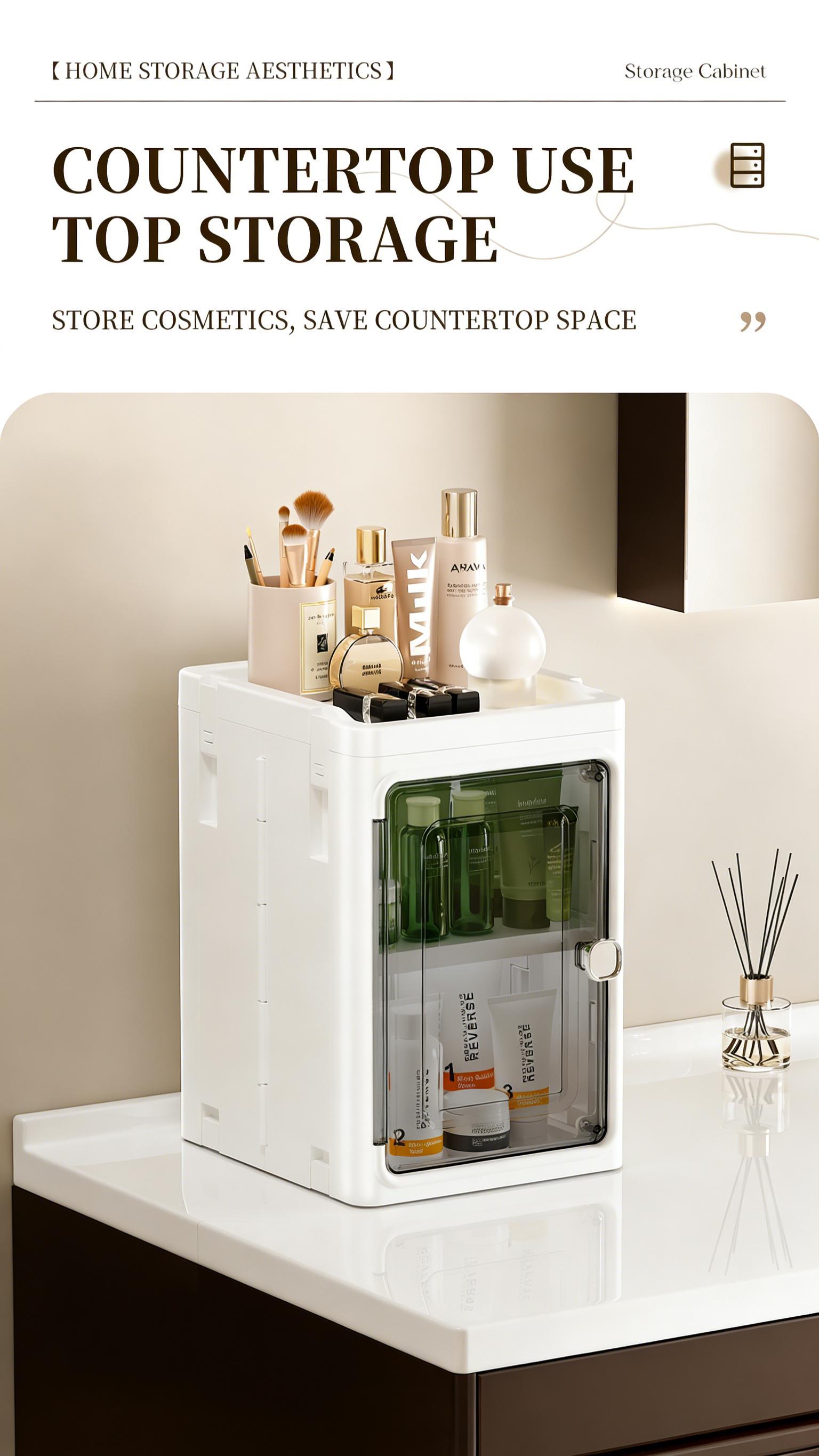 5 Tier Plastic Storage Bins with Lids, Stackable Storage Containers with Wheels, Collapsible Folding Boxes for Home Office Dorm,Kitchen