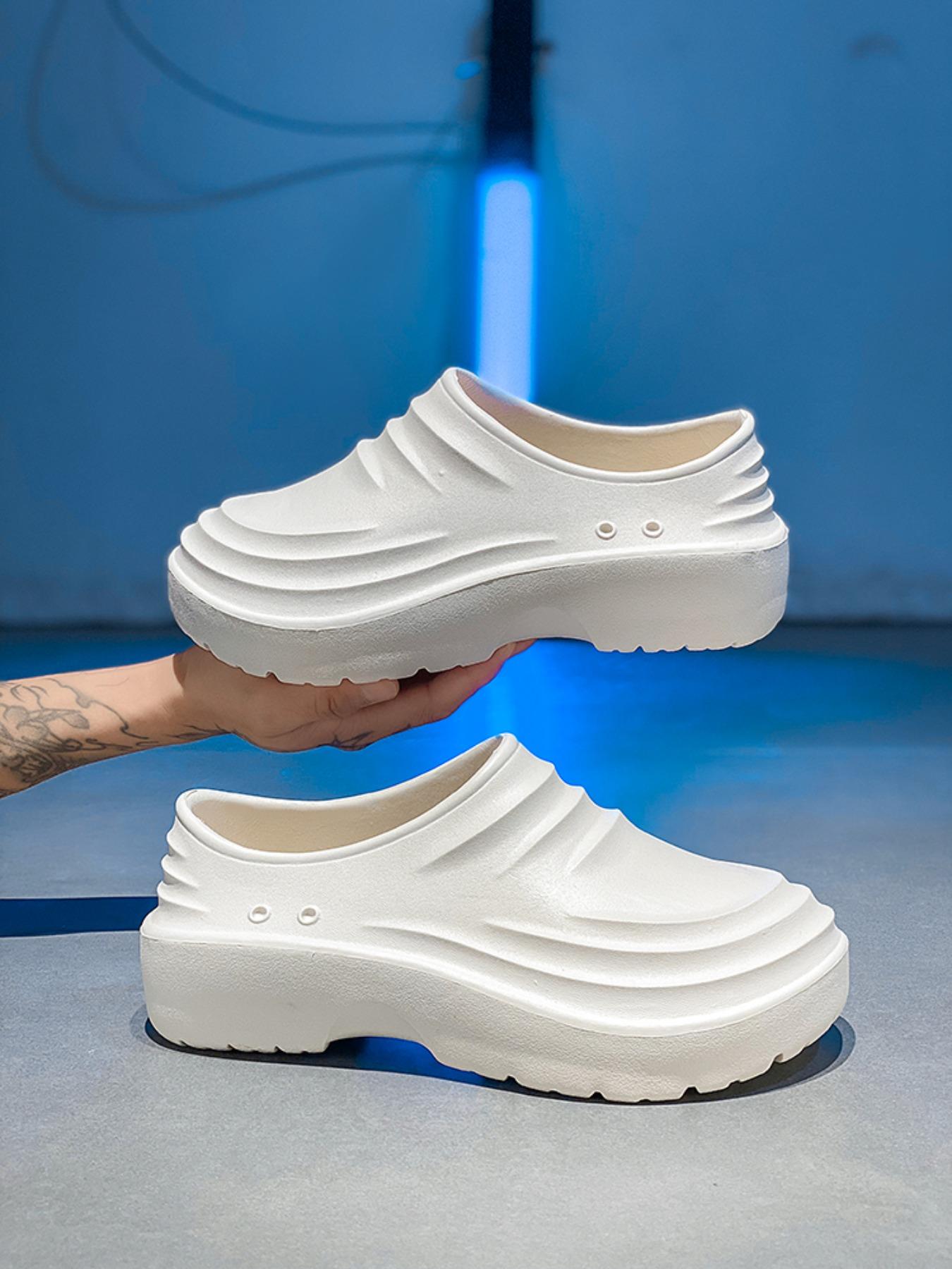 Unisex's Anti-slip Waterproof & Oil-proof Clogs, Casual Comfortable Breathable Clogs for Kitchen Work, Fashionable Shoes for Indoor & Outdoor Wear, Boy