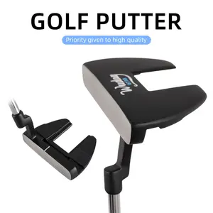 2026 Fashionable New Model Sports Outdoor Indoor Adjustable Error-Tolerant Beginner-Friendly Safety Quality Premium Unisex Durable Zinc-Aluminum Alloy Black Right-Handed Golf training equipment Semi-Circular Putter