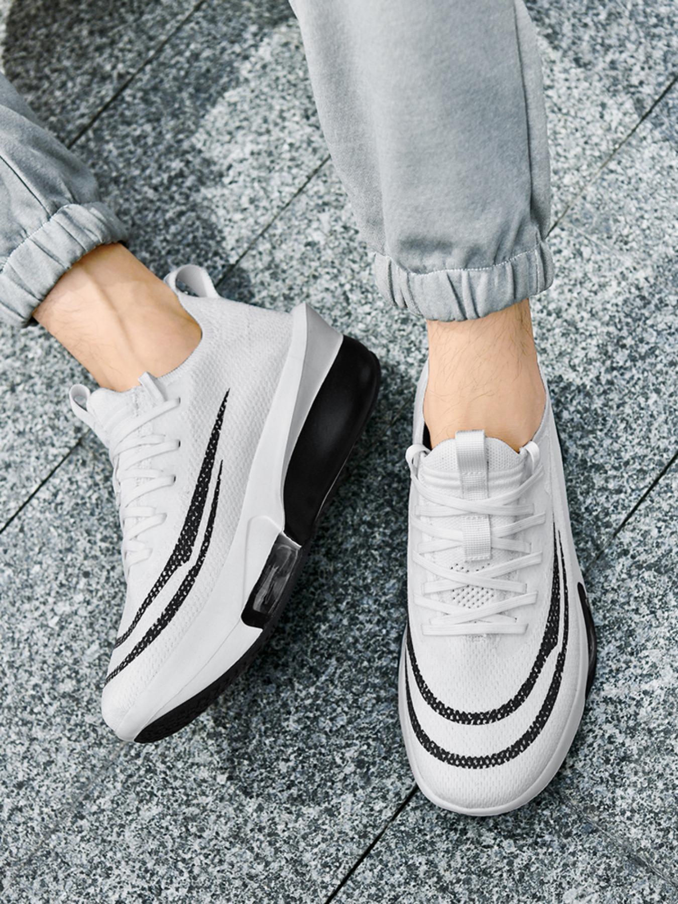 Trendy Couple Running Shoes, Breathable Textile Material, Anti-Slip Wear-Resistant Sole, Comfortable Lining, Suitable for Sports, Breathable Running Sneakers