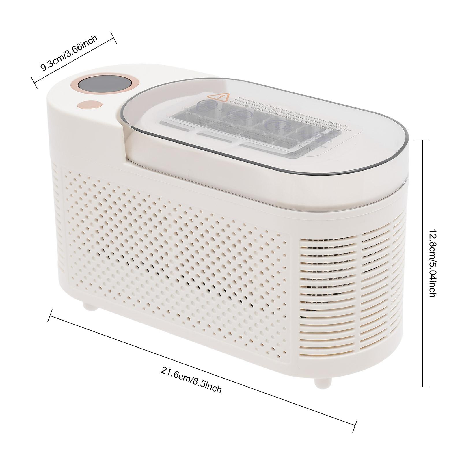 Ultra Quiet 20W Portable Fast Ice Maker Dual Voltage 12V Car Home Easy ...