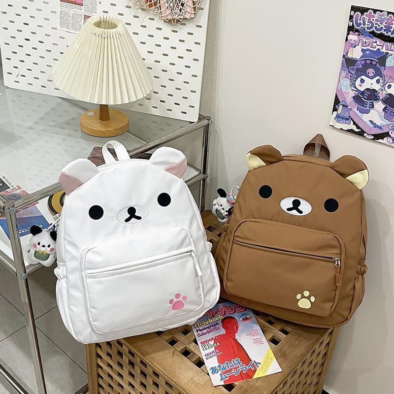 Rilakkuma Backpack Women Anime Relax Bear Student School Bags Girls Boys Outdoor Sport Travel Fashion Rucksack Gift Hot Sales