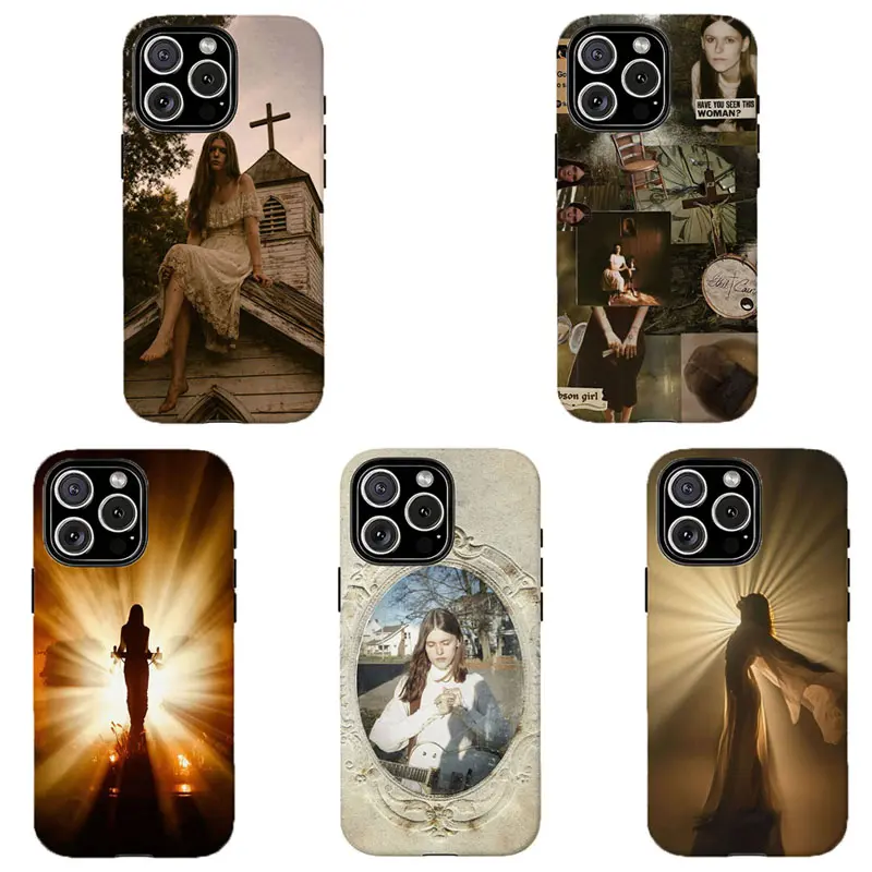 Sunbeam Silhouette Old Church Gothic Tough Phone Case, Antique Frame Sepia Photo Collage Art Gift For Dark Aesthetic Fans , For iPhone 11 12 13 14 15 16 17 Pro Max For Samsung S26 S25 S24 S23 S22-Gift For Her/Him/Anime lovers