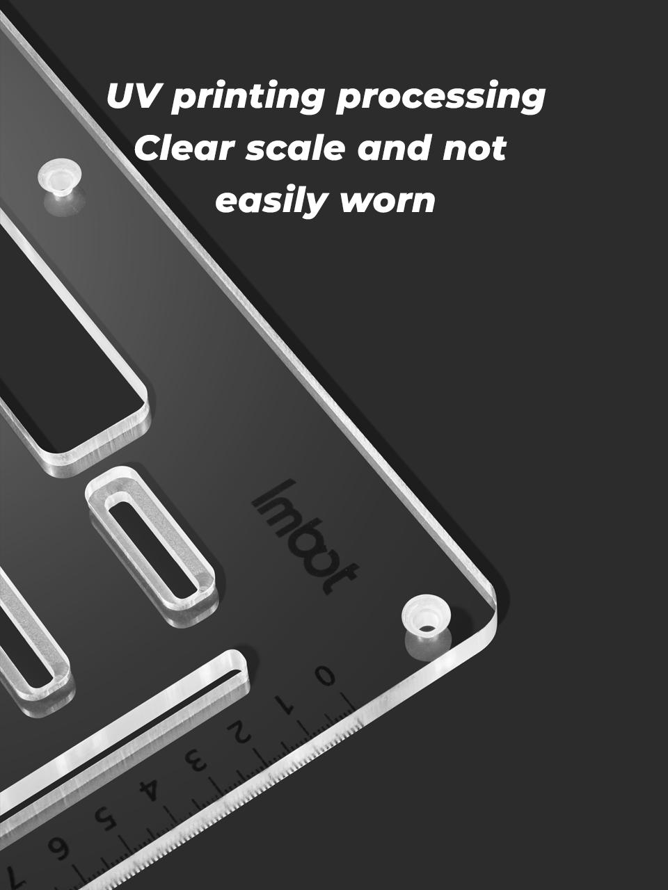 IMBOT Cutting Machine Transparent Base Plate 0.8cm Acrylic Material with High-definition Scale Durable And Wear-Resistant Cutting Machine And Circular Saw Accessories