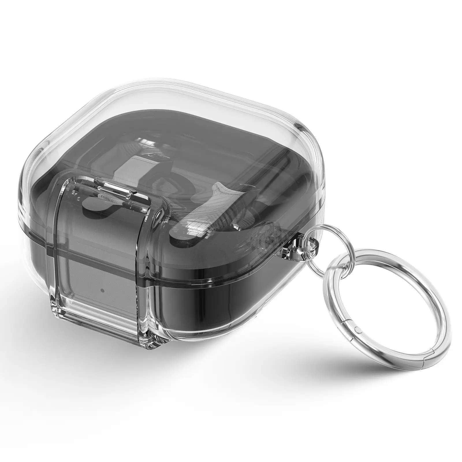 Galaxy Buds 4 Pro/4 Earphone Transparent Drop-Proof Case with Safety Lock and Carabiner, Protective Cover for Galaxy Buds, Durable and Secure