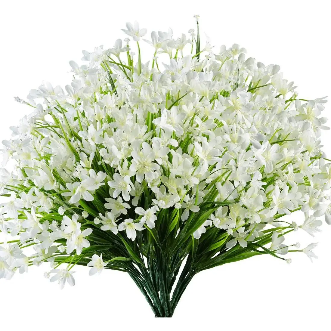 6 Bundles UV Resistant Artificial Daffodils Flowers, Faux Plastic Greenery No-Fade Decor for Wedding Bouquets, Indoor/Outdoor Home Farmhouse Table Centerpiece Vase Decor (Home, Garden, Office Use), Uv Resistant Flowers