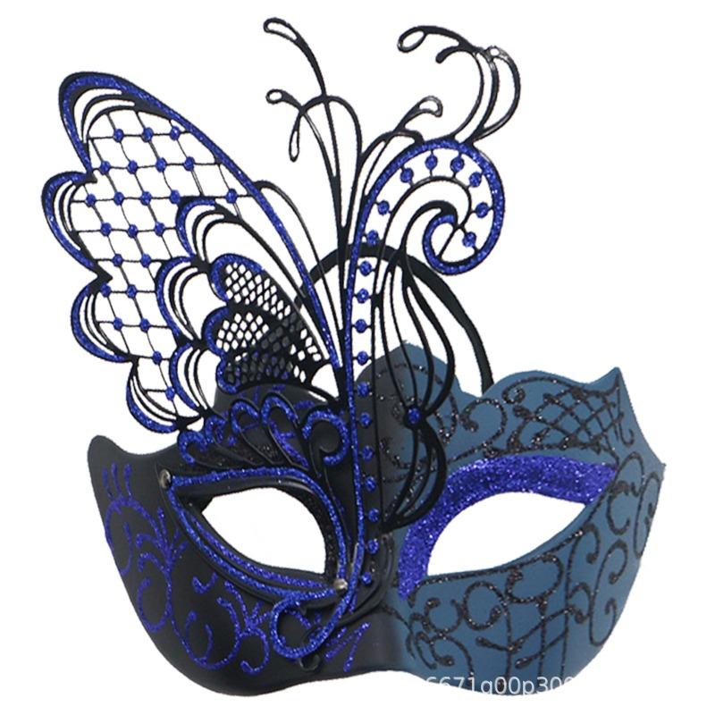 Women’s Luxury Rhinestone Half Face , Venetian Masquerade Eye  for Carnival & Costume Party domino