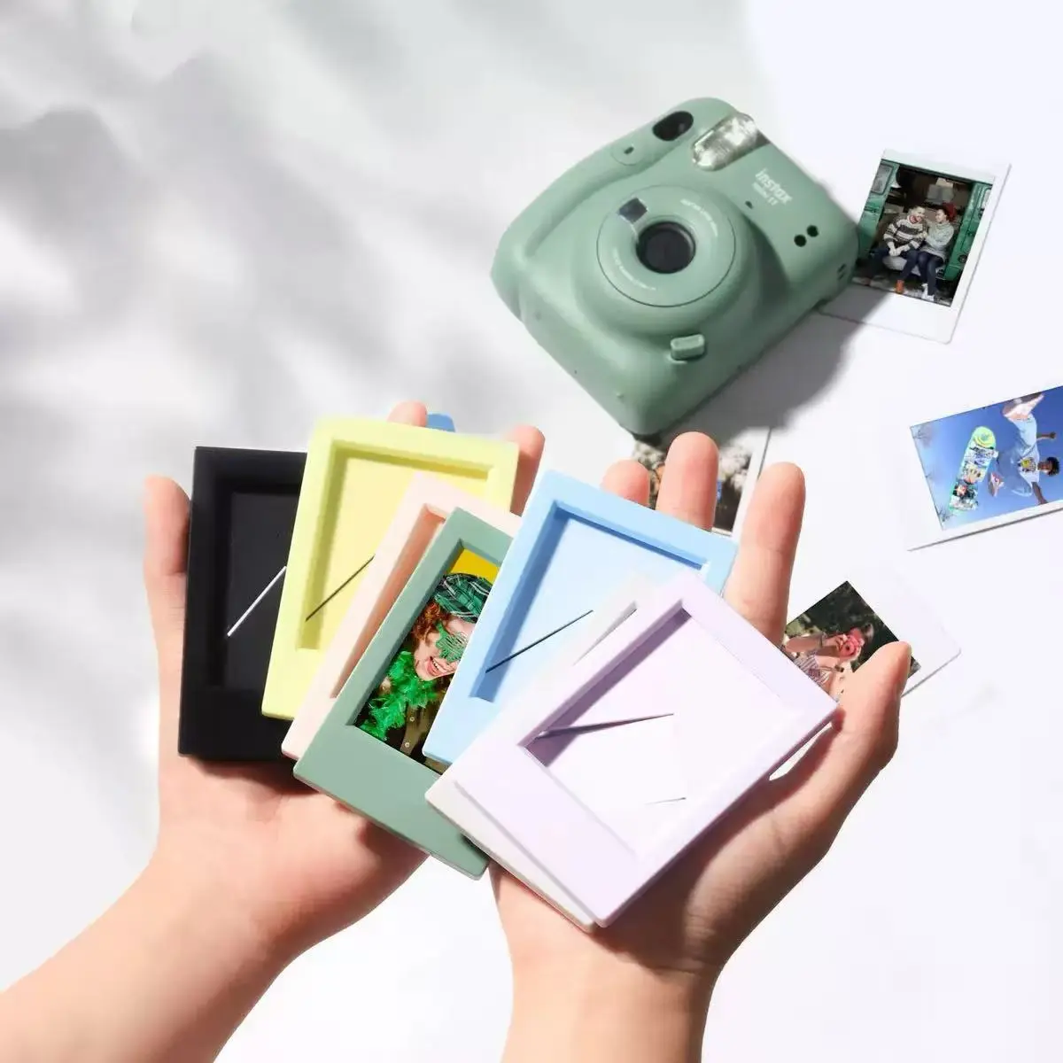 Mini Photo Frame, Creative Photo Frame, Photo Display Frame for Polaroid Instax Mini 12/11/9/8/7+EVO 3 Inch Film, Decor, Room Decor, Decorations Supplies