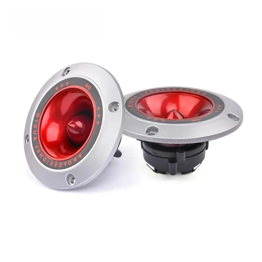 2Pcs Wired Piezo Tweeter Speakers, 4-in 100W Ceramic Sheet High-Sensitivity Treble Audio Drivers for Stage, Home Theater Systems, Tweeter Piezo, Subwoofer