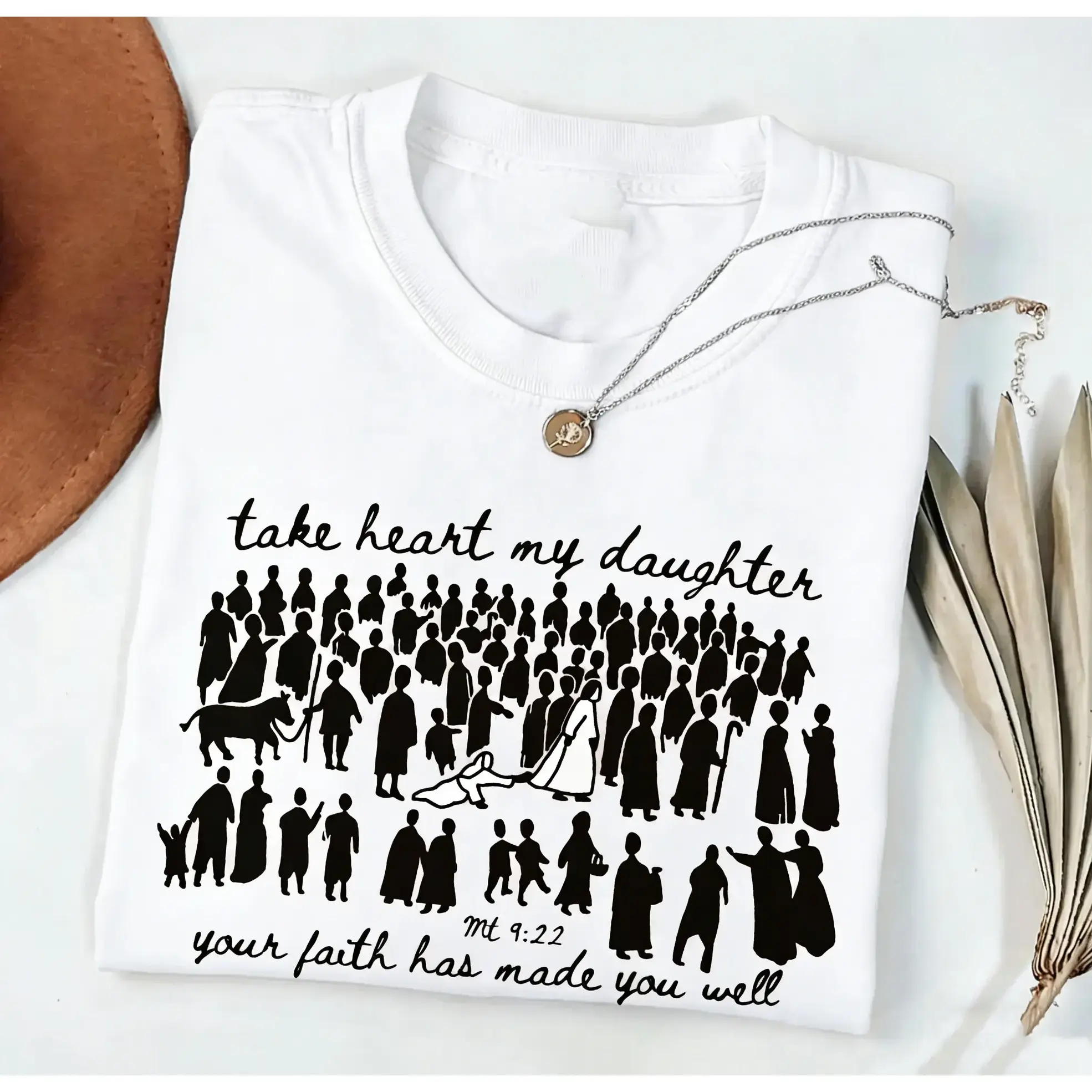 Christian Graphic TShirt, Scripture Verse Shirt, Bible Verse Shirt, Woman Touches Jesus Christian Shirt For Women, Jesus Shirt Faith Shirt