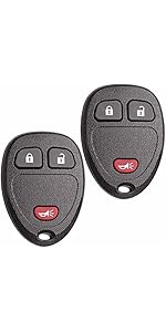 Keyless Entry Remote Control Key Fob Replacement Fits Chevy Silverado Avalanche Equinox Express Traverse GMC Yukon Sierra 1500 2500 3500 HD Acadia 2007 2008 2009 2010 2011 2012 2013 OUC60270
