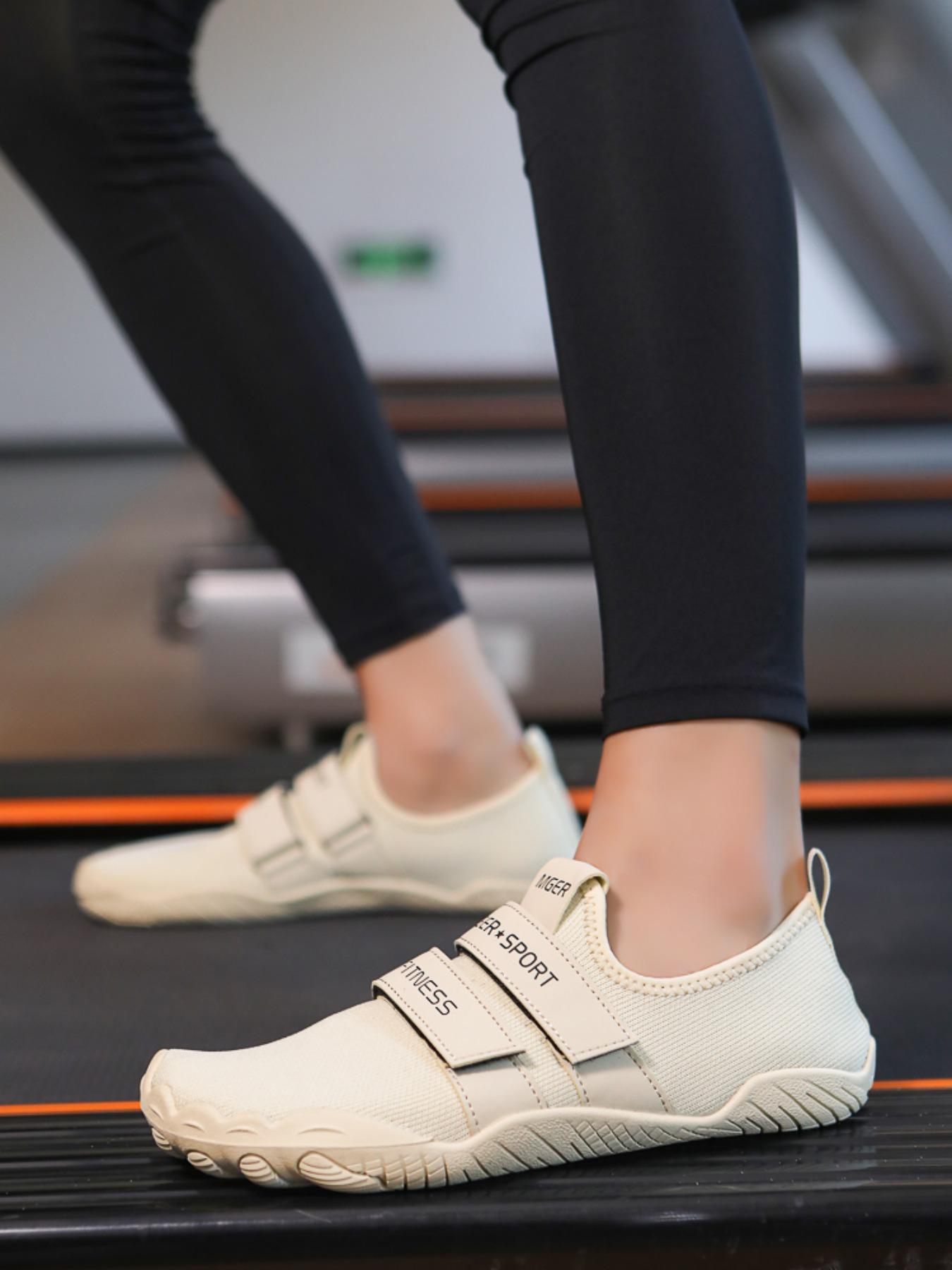 Unisex's Solid Color Velcro Sports Shoes, Casual Comfortable Breathable Gym Shoes, Breathable Workout Shoes, Breathable Walking Shoes, Training & Gym Shoes for Weightlifting & Squat Training, Sporty Shoes, Workout Sneakers