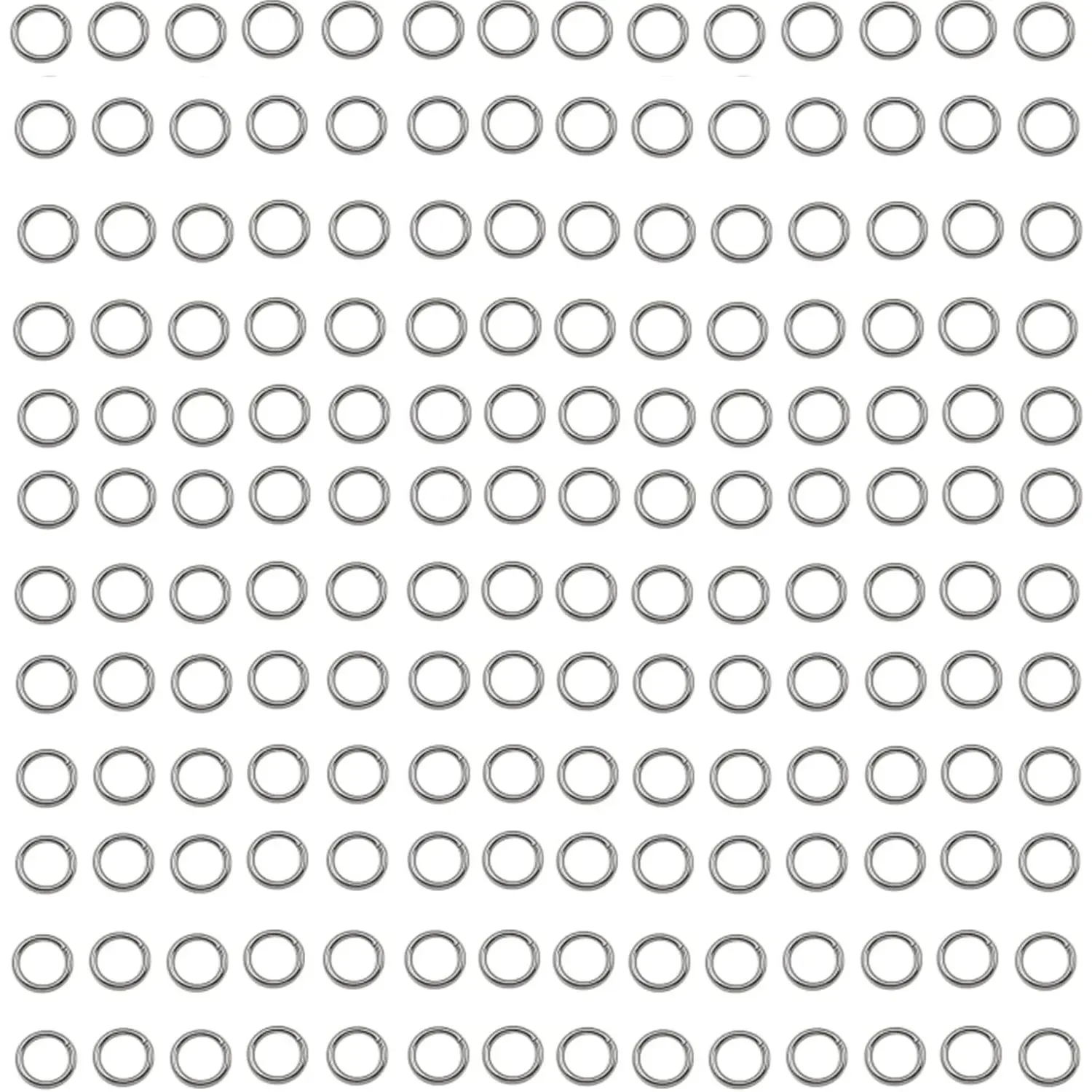 1000 count 4mm Stainless Steel Rings Jump Rings Connector Rings for  Making Necklaces Bracelet Earrings  DIY Craft (, 4mm)
