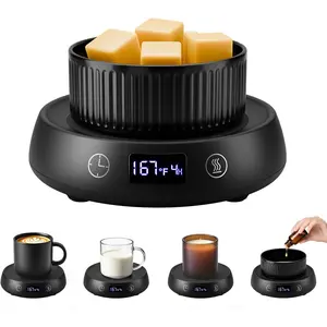 Mug Warmer for Desk, Electric Coffee Cup Warmer 8H Auto Shut Off Candle Warmer for Home Office, Smart Tea Beverage Coffee Warmer with 3 Temperature Setting, Wax Melt Warmer Scented Oil Wax Cube Melter