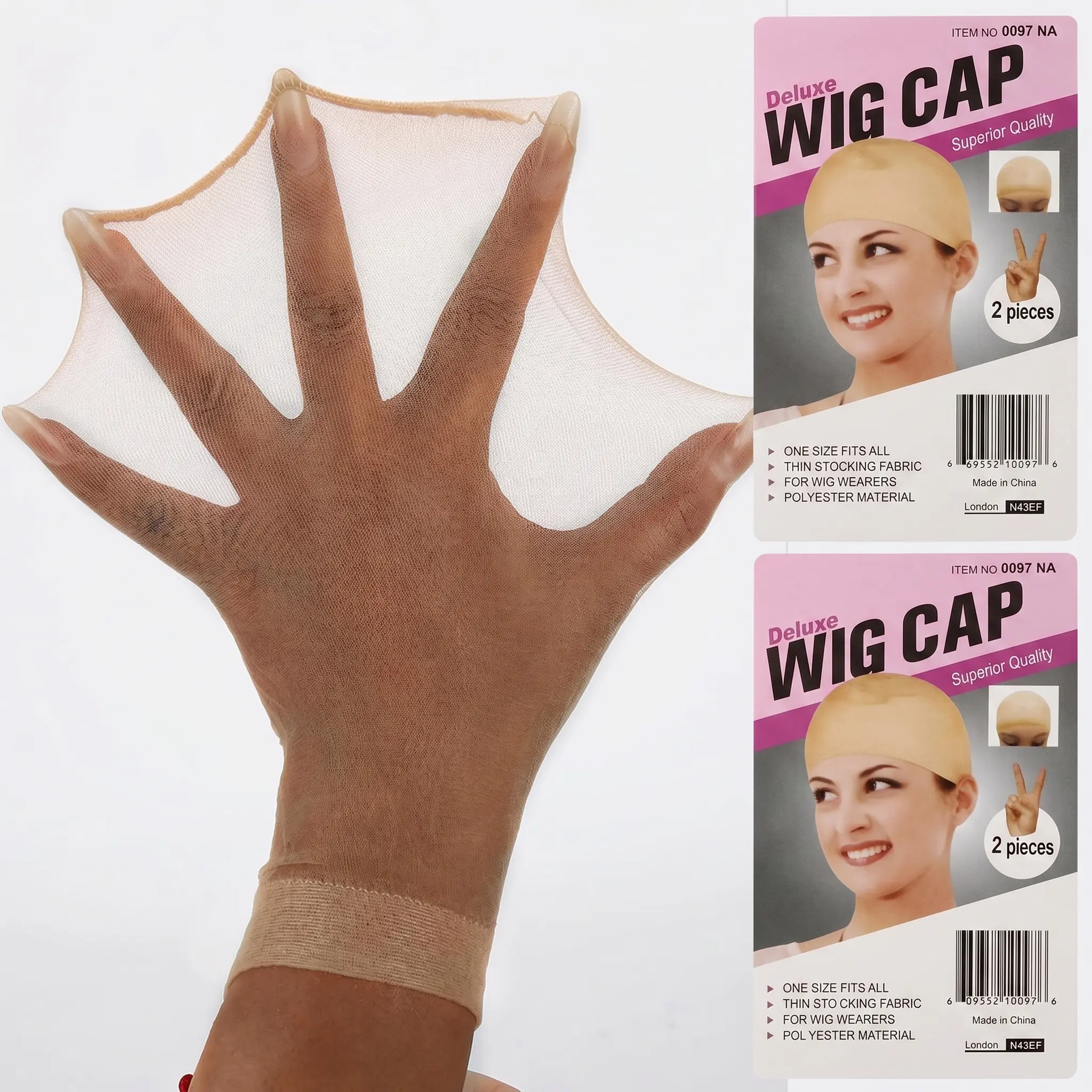HD Sheer Stocking Wig Caps for an Invisible Look - Ultra-thin and Stretchy Fit for Lace Front Wigs (4/8 Pieces), Hair Extensions Wig Tools & Accessories