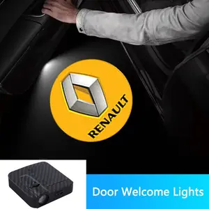 LED Car Door Welcome Light Atmosphere Light Projector Ghost Shadow Lamp Fits For Renault Laguna 2 Megane 2 3 Duster Logan Captur Auto Accessories
