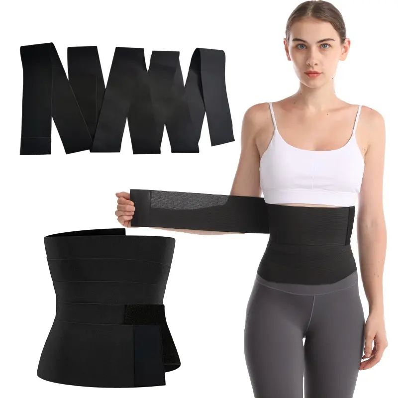 Women Adjustable Elastic Waist Trainer Belt Tummy Control Compression Band For Daily Workout Fitness Waist Support
