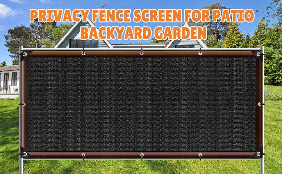 Privacy Fence Screen 4x50Ft Balcony Privacy Screen, Fence UV-Resistant, Polyethylene Windproof Screen for Pool Backyard and