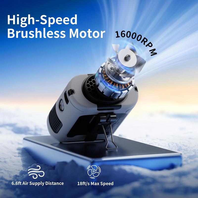 Socool Fan 10000mAh/14500mAh Power Bank, Portable Waist Fan Clip-on Wearable Belt Personal Fan, Rechargeable Battery Operated With Flashlight Hands-Free 40H/67H Cooling, USB Cooling Fan For Outdoor Socool Fan 10000mAh/14500mAh Power Bank, Portable Waist Fan Clip-on Wearable Belt Personal Fan, Rechargeable Battery Operated With Flashlight Hands-Free 40H/67H Cooling, USB Cooling Fan For Outdoor