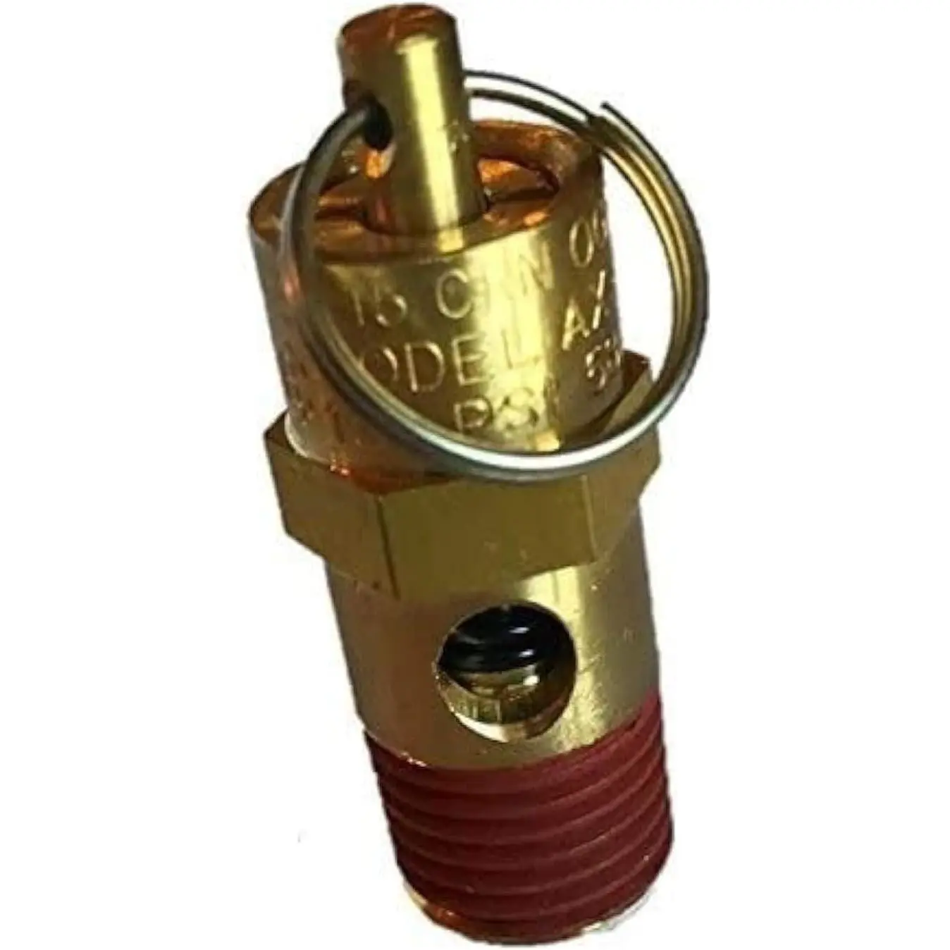 Air Compressor Safety Relief Pressure Valve, 1/4" NPT, 150 PSI Tank Pop Off, Brass Body, Threaded Mount