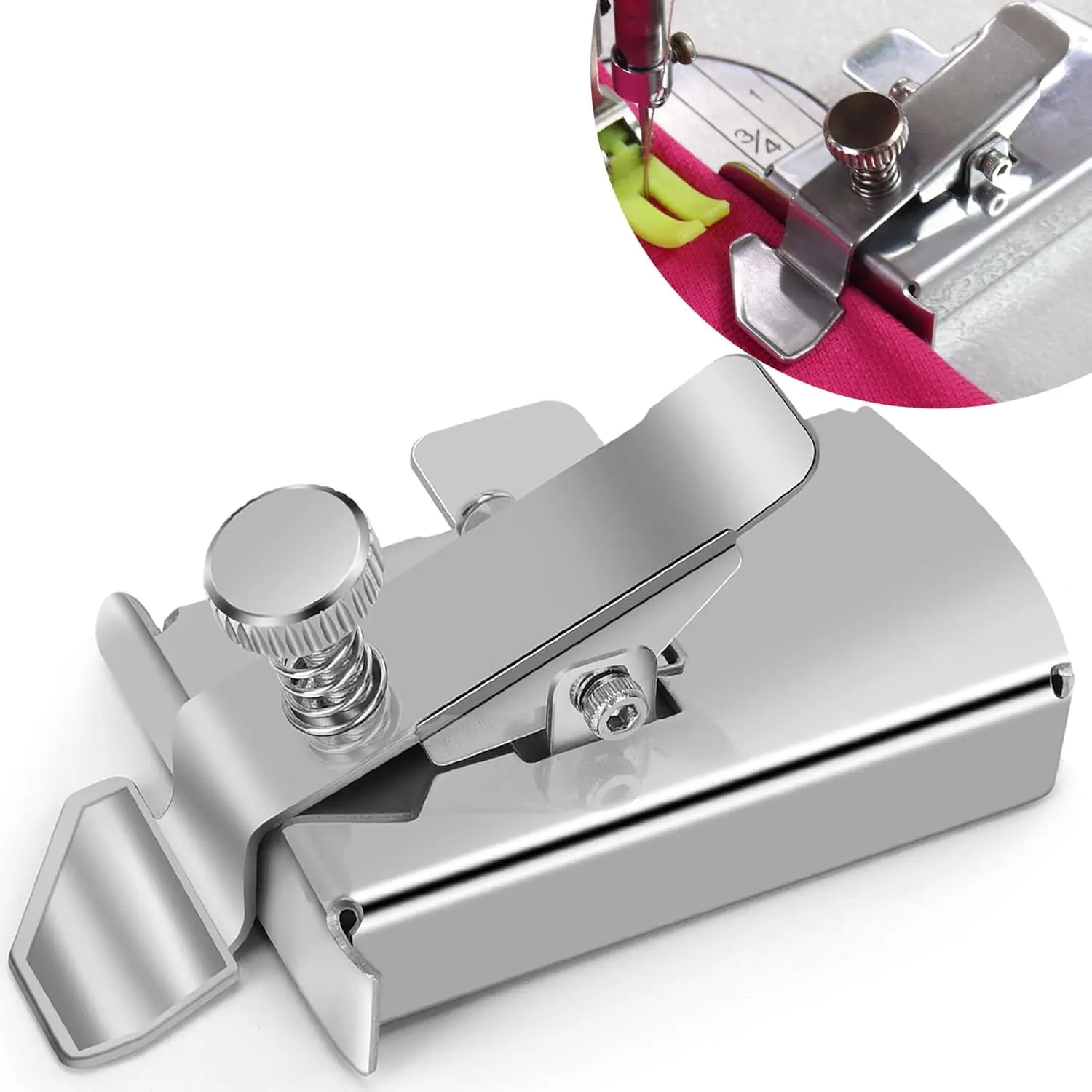 Seam Guide for Sewing Machine  Sewing Supplies  | Multifunctional Hem Guide with Adjustable Clip, Sewing Quilting Accessories for Presser Foot Sewing Quilting Machine