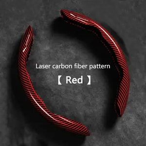 Carbon Fiber Customization Car Steering Wheel Cover, Interior Decoration for Jaguar Xe Xf Xj F-Type Xk X250 X260, Auto Accessories