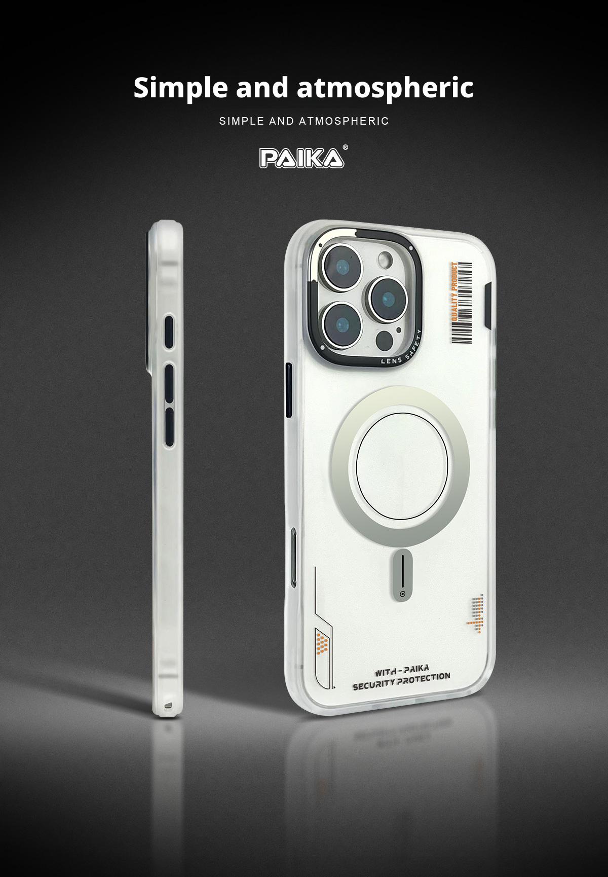 Trendy brand Jinsha magnetic phone case for iPhone 17 Pro Max, skin-feel, anti-drop, full protection for 15 and 13