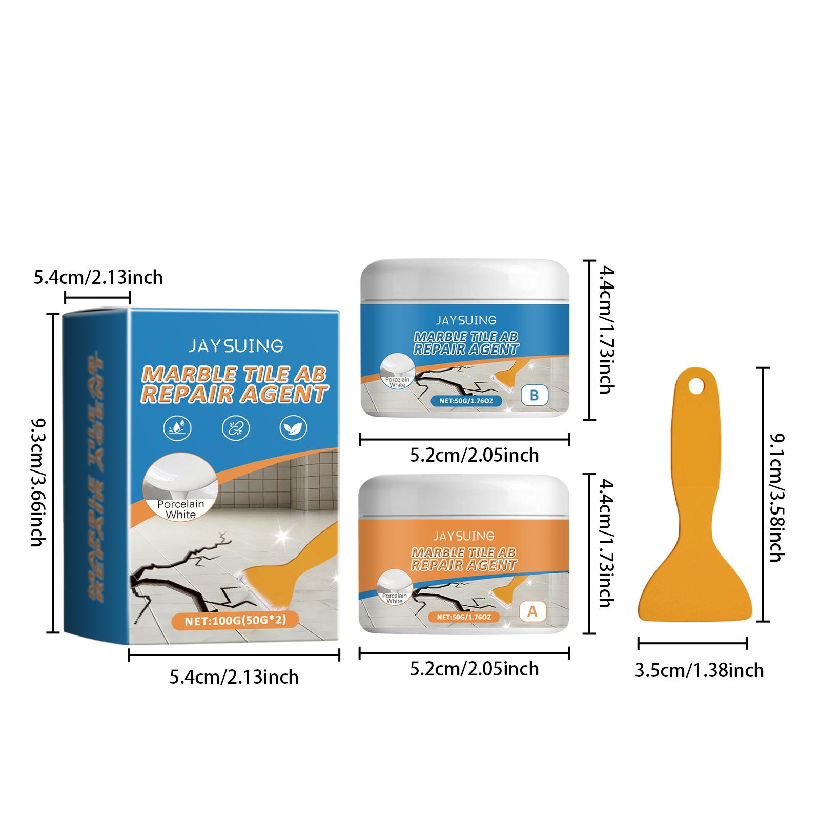 Jaysuing Marble Tile Ab Adhesive Repair Adhesive, Tile Bath Scratch Crack Repair Waterproof And Leak Proof Adhesive