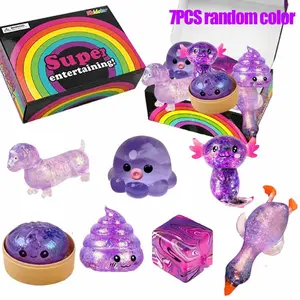 7pcs Taba Fidget Toys Kit,Include Squishies Party Favors for Kids Treasure Box Toys for Classroom Birthday Xmas Gifts for Girls Boys Goodie Bag Stocking Stuffers for Teens