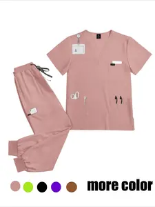 Men’s Clinical Spa Doctor Uniform Nursing Home Scrub Care Workwear Beauty Salon Nurse Pants Set