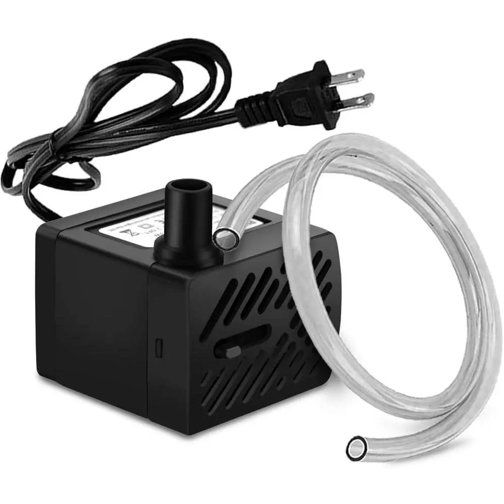 50GPH 3W Mini Submersible Water Pump with 3.3 FT Tubing for Aquariums, Fish Tank, Pond, Fountain, Hydroponics
