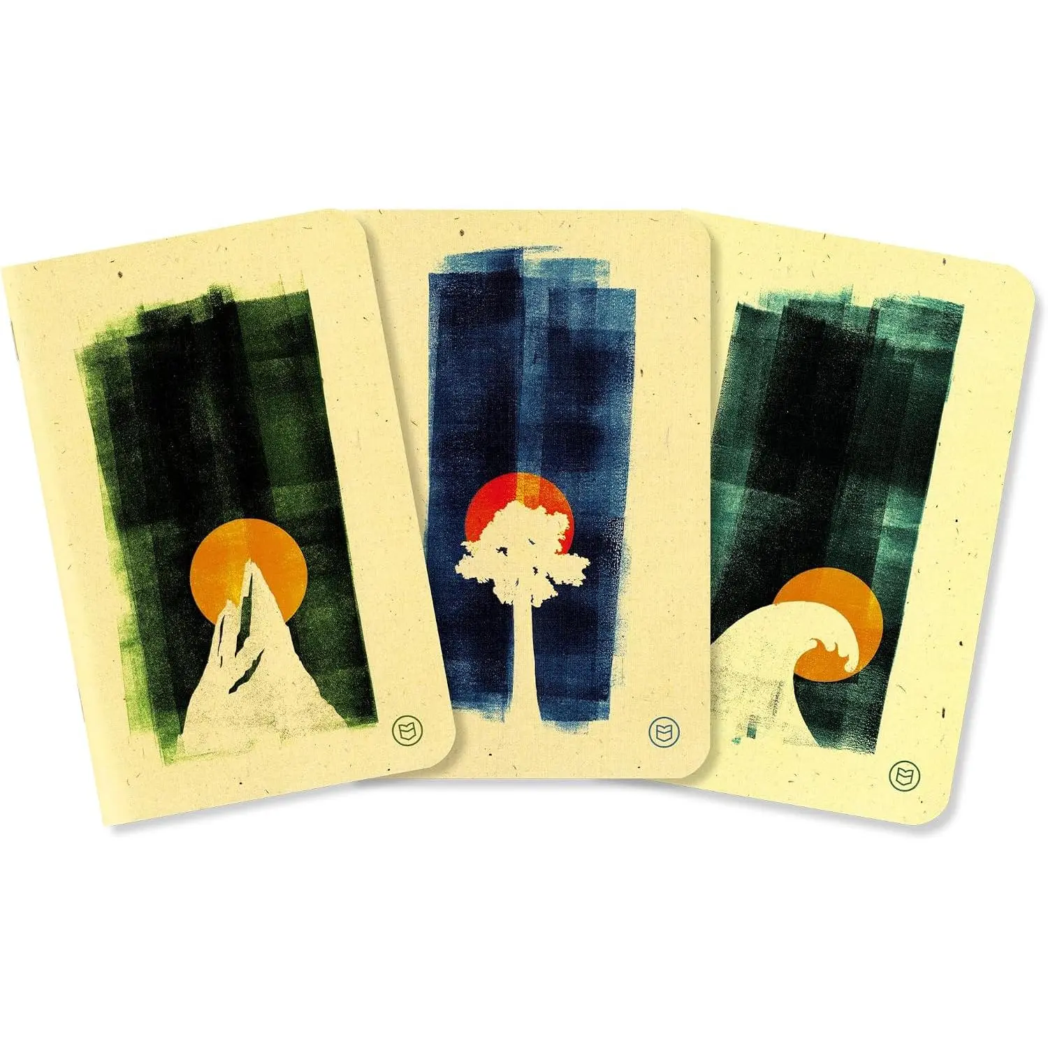Pocket-sized Gratitude Journals - Rising Set (Manage  & , Mental  Support, Self-Care Checklist, Prompts, 3.5" x 5.5", 36 pages)